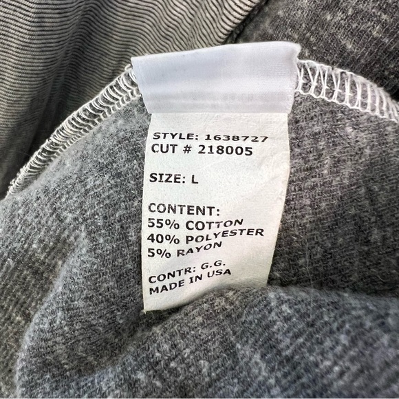 Cut Loose Gray Raw Edge Distressed Longline Lagenlook Cardigan Size Large - Picture 5 of 5